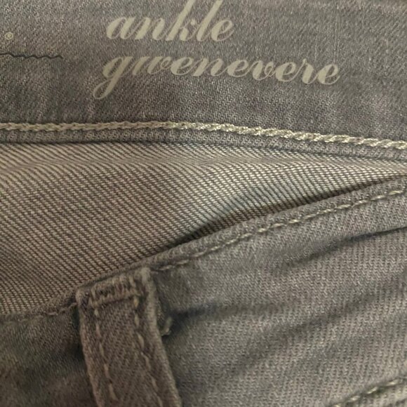 🔥 For All Mankind Ankle Skinny Distressed Grey Jeans – Size 26 - Picture 9 of 10